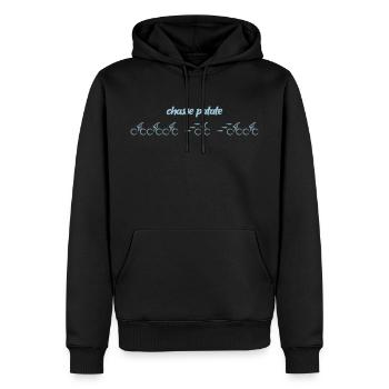 chasse patate - Sweat à capuche Premium bio Homme - noir - Devant - Nico (187cm)