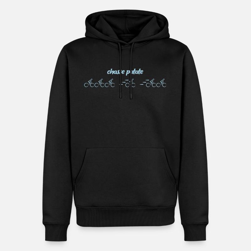 chasse patate - Männer Premium Bio Hoodie - Schwarz