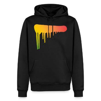 Graffiti art spray can color stroke street art - Men’s Premium Organic Hoodie - black - Front - Nico (187cm)