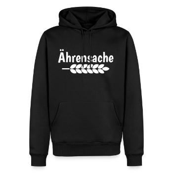 Ährensache - Sweat à capuche Premium bio Homme - noir - Devant - Nico (187cm)