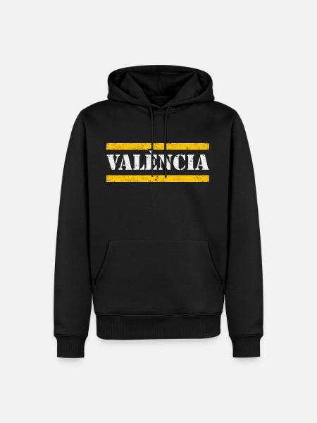 Valencia - Männer Premium Bio Hoodie - Schwarz