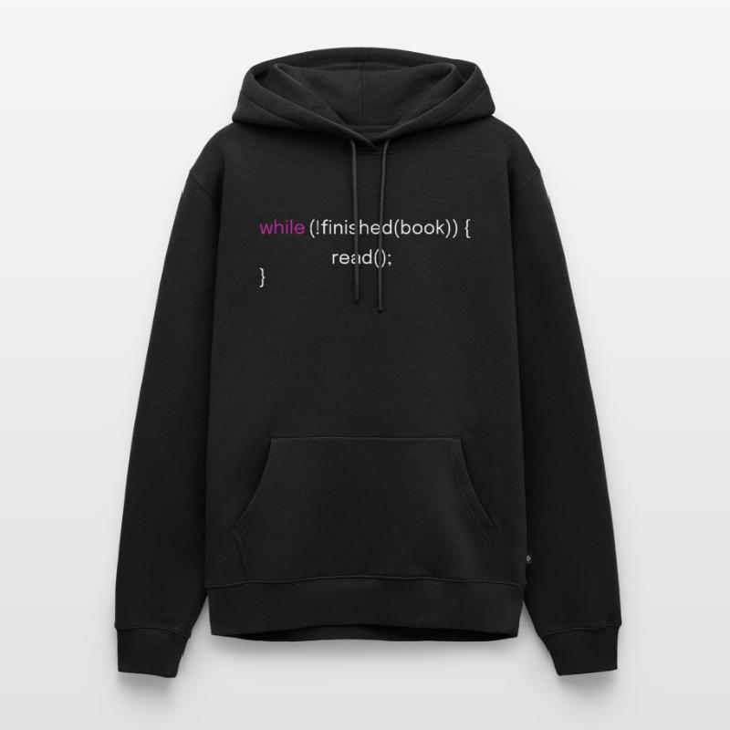 Fun reading and coding design Men’s Premium Organic Hoodie