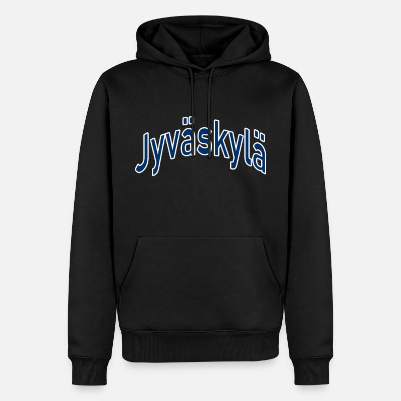 Jyväskylä - Sweat à capuche Premium bio Homme - noir