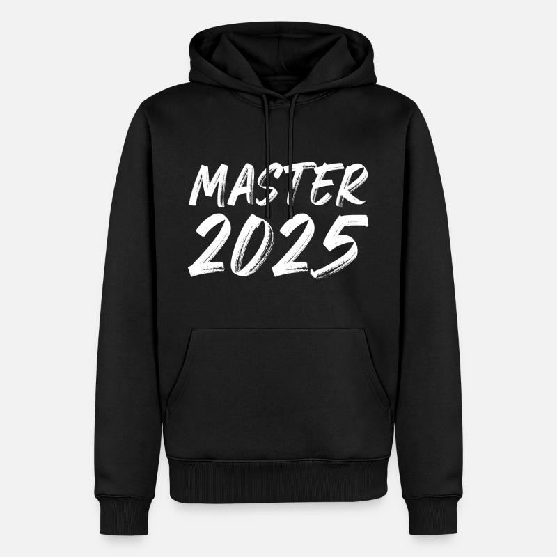 Master 2025 - Männer Premium Bio Hoodie - Schwarz