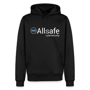 Mr Robot - Allsafe Cybersecurity - Men’s Premium Organic Hoodie - black - Front - Nico (187cm)