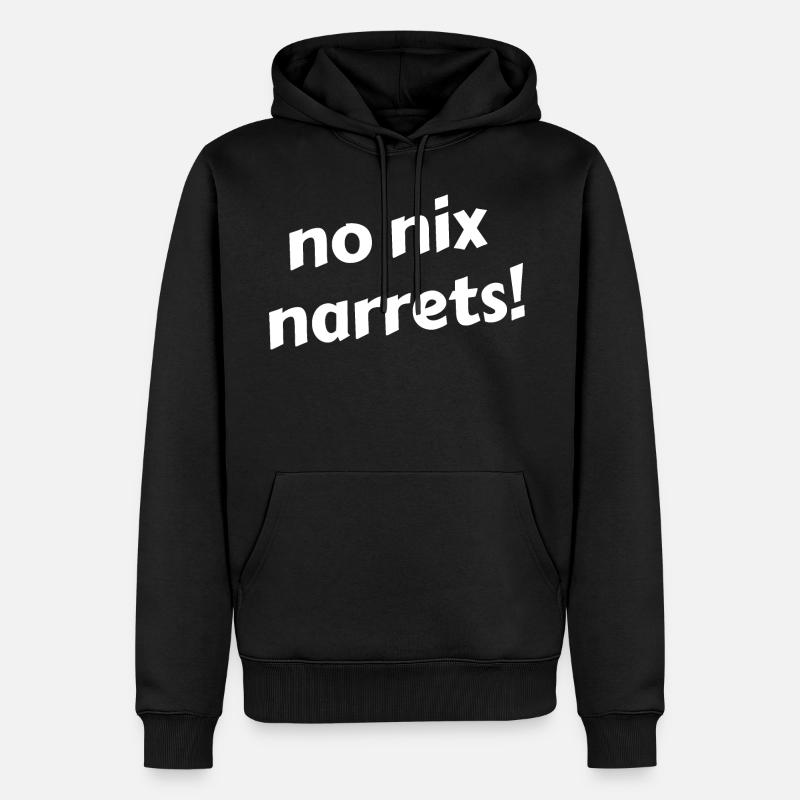 No nix narrets! - Männer Premium Bio Hoodie - Schwarz