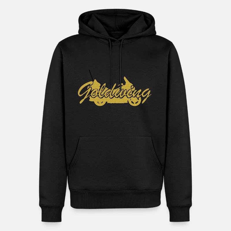 Goldwing Geschenk Geschenkidee - Männer Premium Bio Hoodie - Schwarz