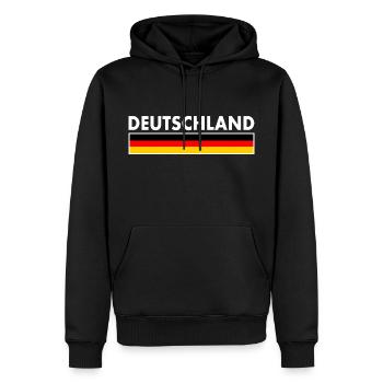 Germany - Sweat à capuche Premium bio Homme - noir - Devant - Nico (187cm)