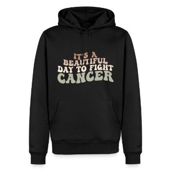 Es ist ein schöner Tag, um Krebs zu bekämpfen, Krebs zu bekämpfen - Männer Premium Bio Hoodie - Schwarz - Vorne - Nico (187cm)