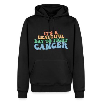 Es ist ein schöner Tag, um Krebs zu bekämpfen, Krebs zu bekämpfen - Männer Premium Bio Hoodie - Schwarz - Vorne - Nico (187cm)