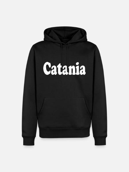 Catane - Sweat à capuche Premium bio Homme - noir