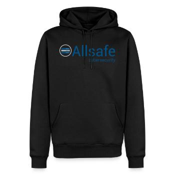 Mr Robot - Allsafe Cybersecurity - Men’s Premium Organic Hoodie - black - Front - Nico (187cm)