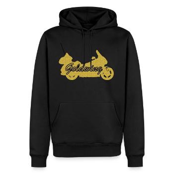 Goldwing cadeau idée cadeau - Sweat à capuche Premium bio Homme - noir - Devant - Nico (187cm)