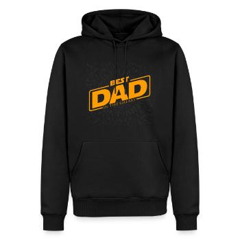 Best Dad In The Galaxy - Vatertag Herrentag Papa - Männer Premium Bio Hoodie - Schwarz - Vorne - Nico (187cm)