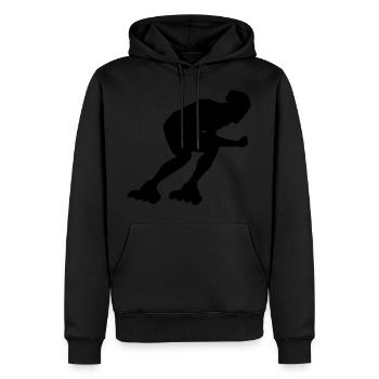 inline skating - Männer Premium Bio Hoodie - Schwarz - Vorne - Nico (187cm)