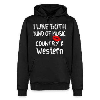 Country Western Musik Shirt Geschenk - Männer Premium Bio Hoodie - Schwarz - Vorne - Nico (187cm)