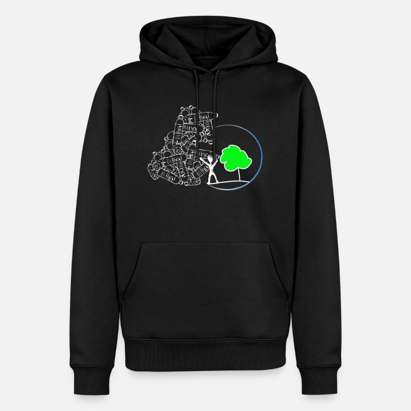 Umweltschutz Naturschutz - Männer Premium Bio Hoodie - Schwarz