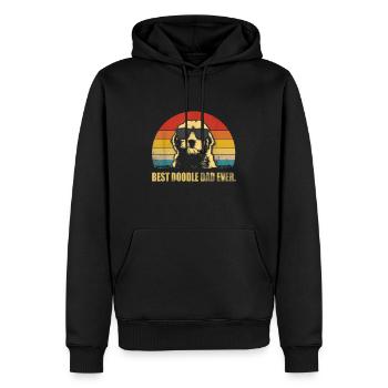 Mens Best Doodle Dad Ever TShirt Goldendoodle Dad - Men’s Premium Organic Hoodie - black - Front - Nico (187cm)