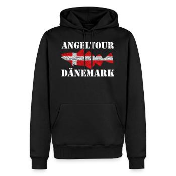 Angeltour Dänemark - Männer Premium Bio Hoodie - Schwarz - Vorne - Nico (187cm)