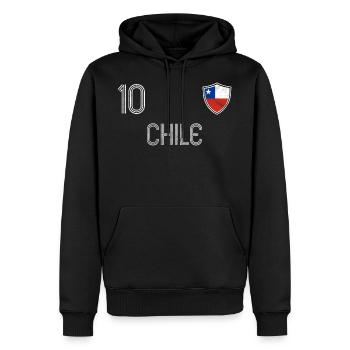 Chile Fußball Mannschaft - Männer Premium Bio Hoodie - Schwarz - Vorne - Nico (187cm)