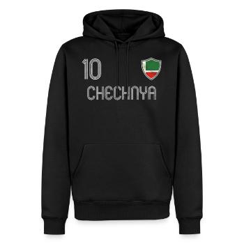 Tschetschenien Fußball Mannschaft - Männer Premium Bio Hoodie - Schwarz - Vorne - Nico (187cm)
