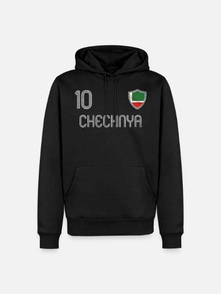 Tschetschenien Fußball Mannschaft - Männer Premium Bio Hoodie - Schwarz