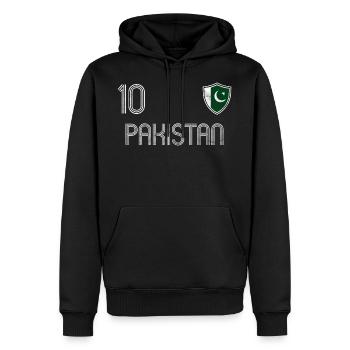 Pakistan Fußball Mannschaft - Männer Premium Bio Hoodie - Schwarz - Vorne - Nico (187cm)