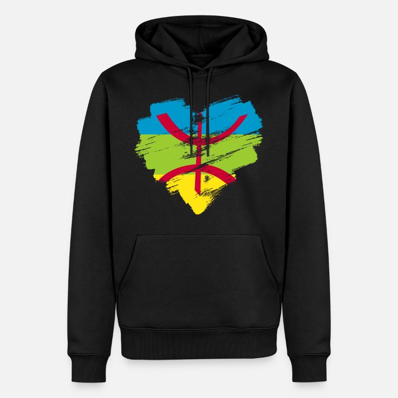 Amazigh - Männer Premium Bio Hoodie - Schwarz