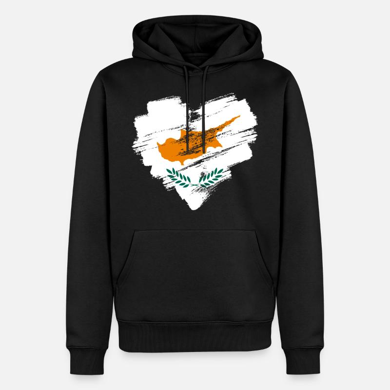 Zypern - Männer Premium Bio Hoodie - Schwarz