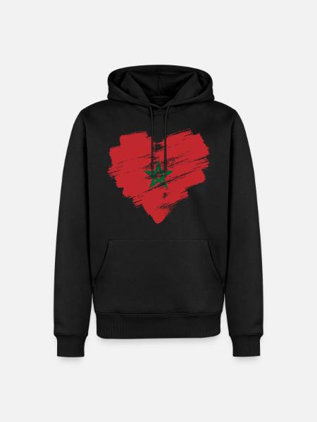 Morocco - Men’s Premium Organic Hoodie - black