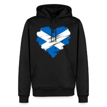 Schottland - Männer Premium Bio Hoodie - Schwarz - Vorne - Nico (187cm)