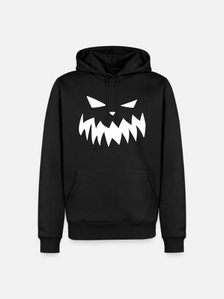 monstre, monstre halloween, costume monstre - Sweat à capuche Premium bio Homme - noir