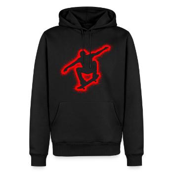 Skater Skate Skateboarder Boys Kids Skateboard - Men’s Premium Organic Hoodie - black - Front - Nico (187cm)