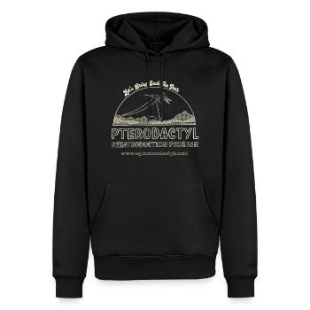 Pterodactyl reintroduction program - Men’s Premium Organic Hoodie - black - Front - Nico (187cm)