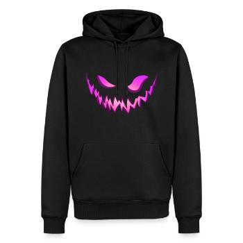 Monster, gruseliges Monster, lila Monster - Männer Premium Bio Hoodie - Schwarz - Vorne - Nico (187cm)
