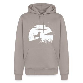 Treeing Tennessee Brindle - Männer Premium Bio Hoodie - Taupe - Vorne - Nico (187cm)