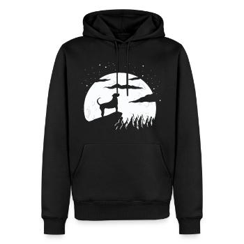 Treeing Tennessee Brindle - Männer Premium Bio Hoodie - Schwarz - Vorne - Nico (187cm)
