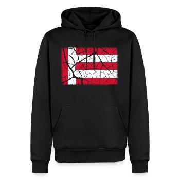 Eindhoven - Männer Premium Bio Hoodie - Schwarz - Vorne - Nico (187cm)