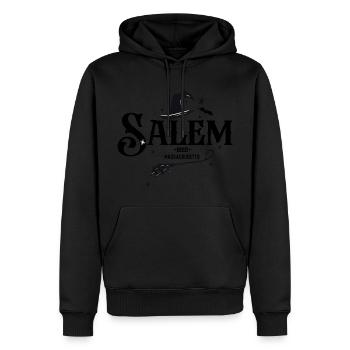 Salem, Massachusetts - Männer Premium Bio Hoodie - Schwarz - Vorne - Nico (187cm)