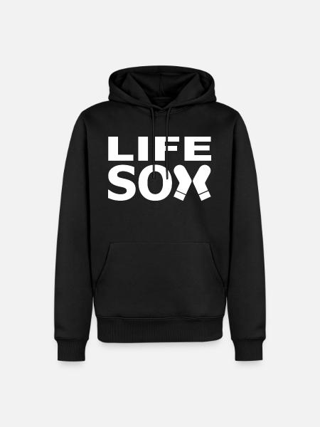 Life Socks - Men’s Premium Organic Hoodie - black