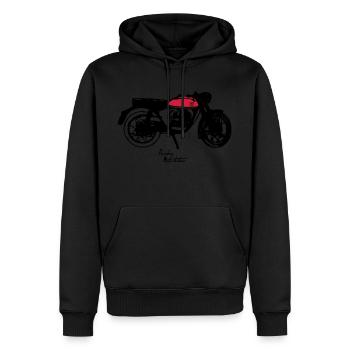 Montesa Impala - Men’s Premium Organic Hoodie - black - Front - Nico (187cm)
