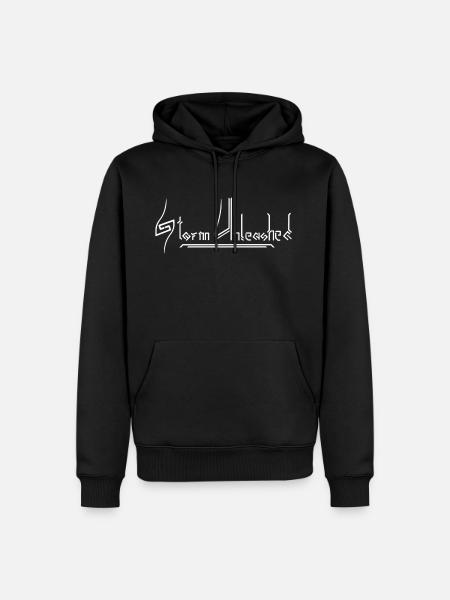Storm Unleashed Logo-Shirt - Männer Premium Bio Hoodie - Schwarz