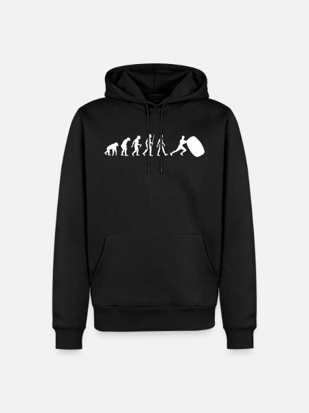 Strongman Evolution - Men’s Premium Organic Hoodie - black