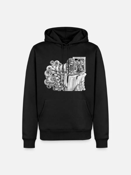 alia iacta est - Männer Premium Bio Hoodie - Schwarz