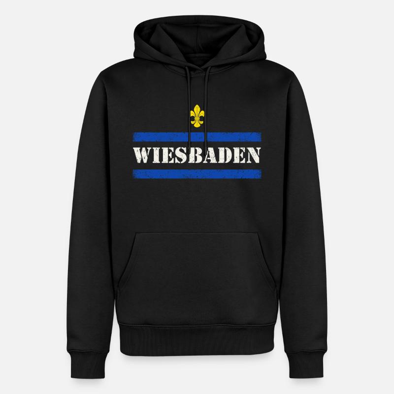 Wiesbaden - Sweat à capuche Premium bio Homme - noir
