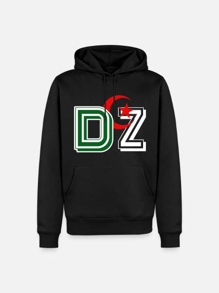 DZ Algerien 3D - Männer Premium Bio Hoodie - Schwarz