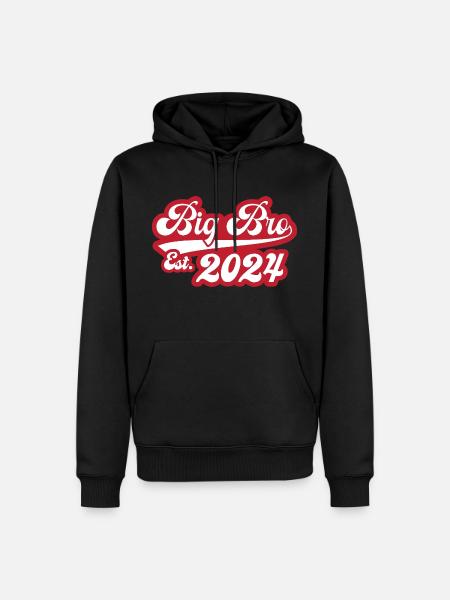 Big Bro Est 2024 - Men’s Premium Organic Hoodie - black