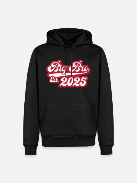 Big Bro Est 2025 - Men’s Premium Organic Hoodie - black