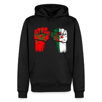 Marokko Algerien Khawa Khawa - Männer Premium Bio Hoodie - Schwarz - Vorne - Nico (187cm)