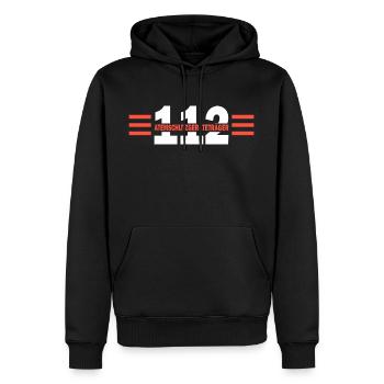 Feuerwehr Atemschutzgeräteträger - Männer Premium Bio Hoodie - Schwarz - Vorne - Nico (187cm)